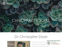 Tablet Screenshot of doyle-chiropractic.com